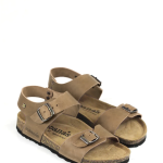 sandalo Cubanas beige in pelle