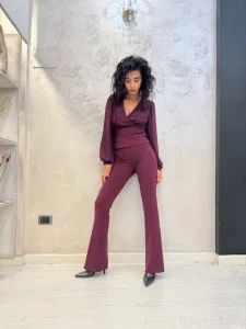 COLLEZIONE RINASCIMENTO AUTUNNO INVERNO 2025 4 | PANTALONE RINASCIMENTO BORDEAUX PANTALONE RINASCIMENTO BORDEAUX | Venere By Tip Tap