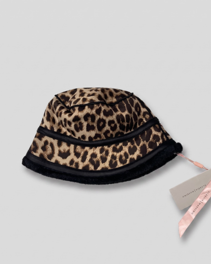Cappello Alessia Massimo fantasia e reversibile nero