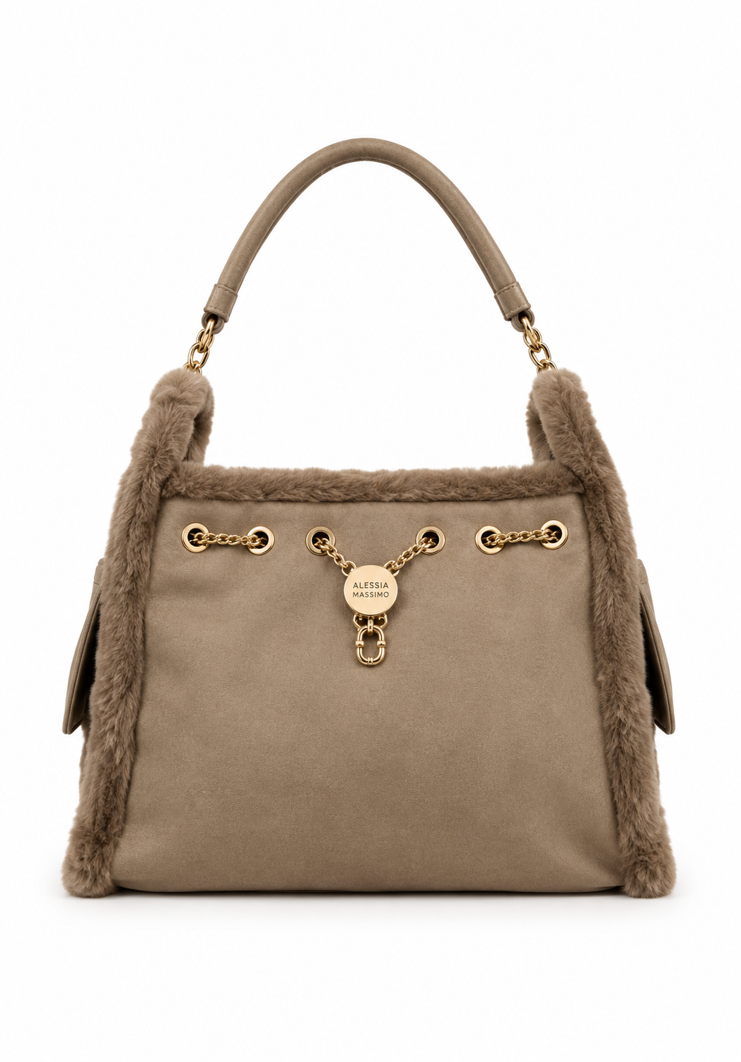 Borsa Alessia Massimo media in eco montone Borsa Alessia Massimo media in eco montone