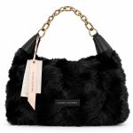 Borsa Alessia Massimo media in eco pelliccia