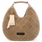Borsa Alessia Massimo grande eco pelliccia disegno rombi