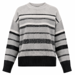 Maglia Griffai riga orizzontale base grigia
