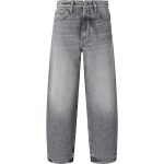 Denim Pinko grigio con logo sulla tasca.