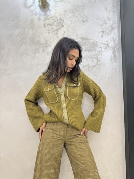 Pull Pinko verde oliva