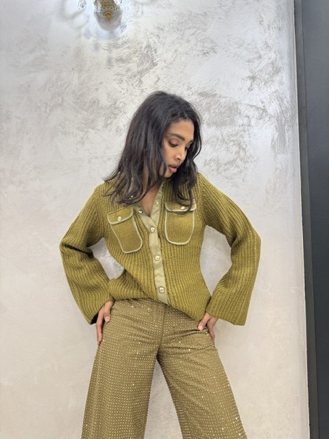 Pull Pinko verde oliva Pull Pinko verde oliva