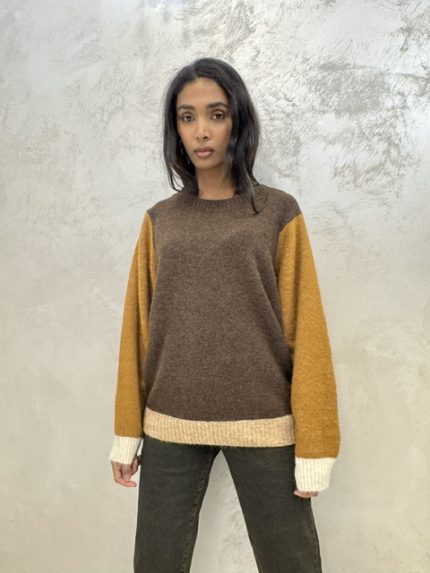 Maglia Griffai multicolor base marrone