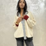 cardigan Griffai multicolor base burro
