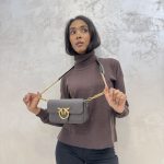Borsa Pinko marrone