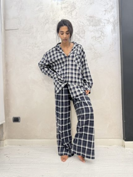 Camicia Eleh quadro blu