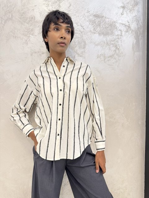 Camicia Eleh bianca gessata Camicia Eleh bianca gessata