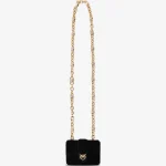Borsa Pinko in camoscio nero