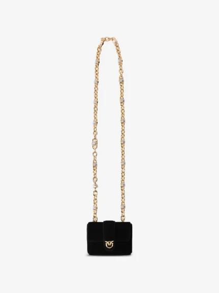 Borsa Pinko in camoscio nero