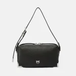 Borsa Pinko nera accessori argento