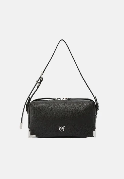 Borsa Pinko nera accessori argento