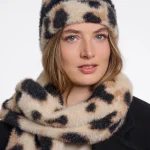Cappello Rino e Pelle fantasia maculata chiara