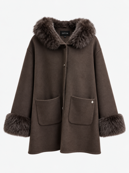 Cappotto Ragno con cappuccio