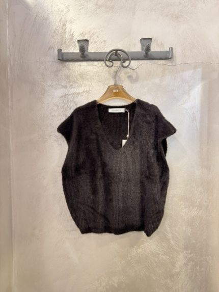 Maglia gilet Rino e pelle cioccolato