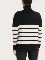 Maglia Ragno collo alto riga orizzontale grande - immagine 2