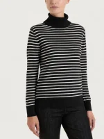 Maglia Ragno nera riga bianca