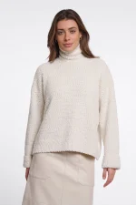 Pull Rino e Pelle collo alto