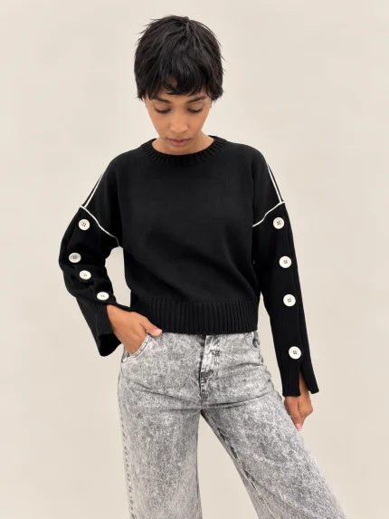 Maglia Have One con bottoni sulla manica